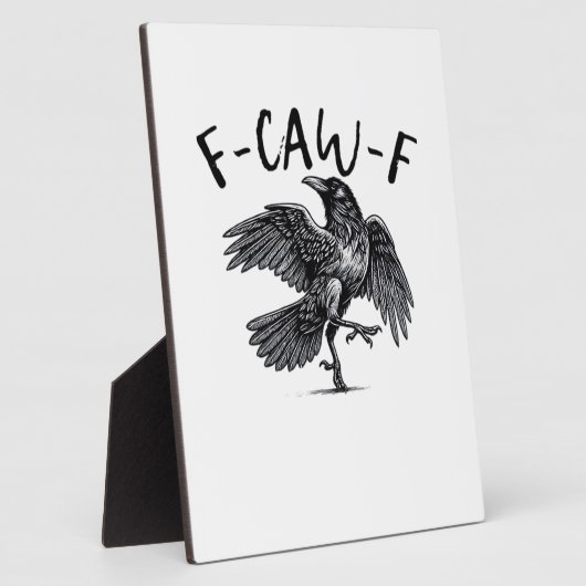 F Caw F Crow Retro Classic Style Fotoplaat (Zijkant)