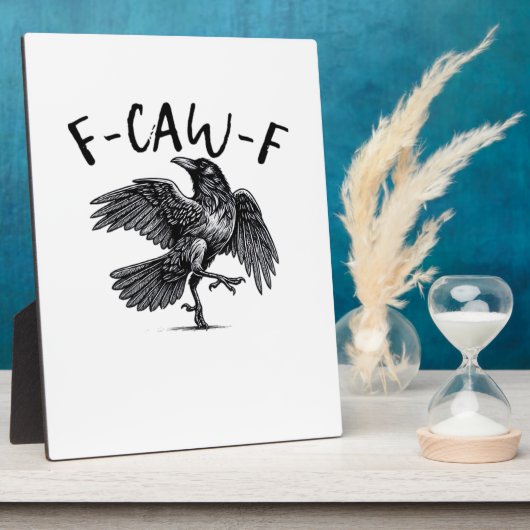 F Caw F Crow Retro Classic Style Fotoplaat (Zijkant)