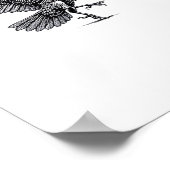 F Caw F Crow Retro Classic Style Poster (Hoek)