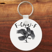F Caw F Crow Retro Classic Style Sleutelhanger (Voorkant)