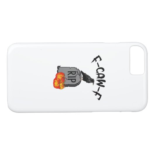 F Caw F Crow Retro Cool Case-Mate iPhone Case (Achterkant (Horizontaal))