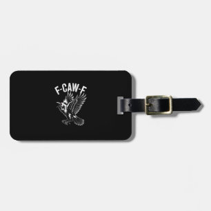 F-Caw-F Crow Retro Klassieker Bagagelabel