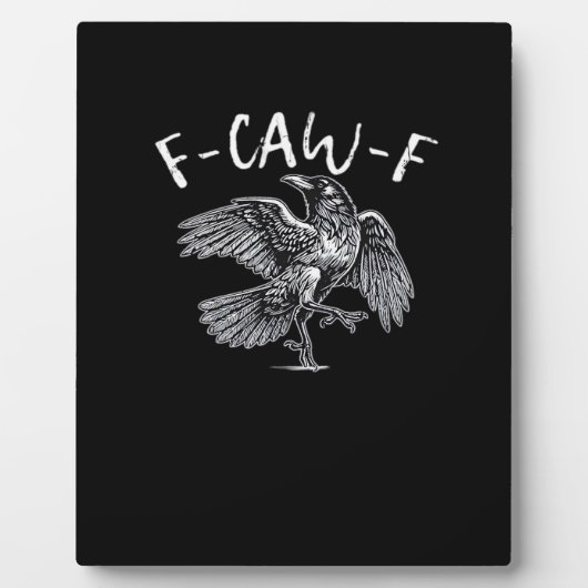 F-Caw-F Crow Retro Klassieker Fotoplaat (Voorkant)
