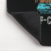 F-Caw-F Crow Retro Sunset Pun Funny Bird Cawing Gr Muismat (Hoek)