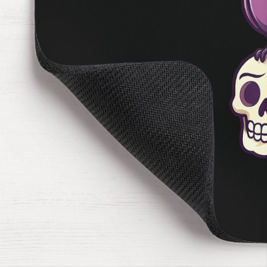 F-Caw-F Crow Skull Halloween Humor Graphic Design Muismat (Hoek)