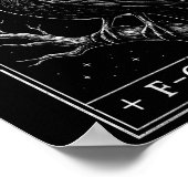 F-CAW-F Crow Tarot Kaart Funny Halloween op Poster (Hoek)