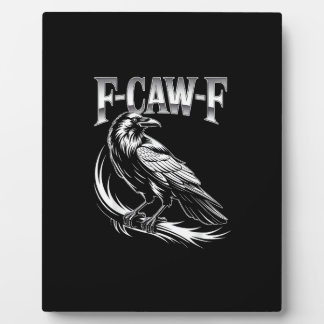F-Caw-F Crow Womens Trendy Casual Fotoplaat