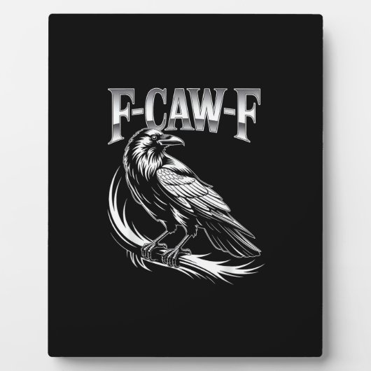 F-Caw-F Crow Womens Trendy Casual Fotoplaat (Voorkant)