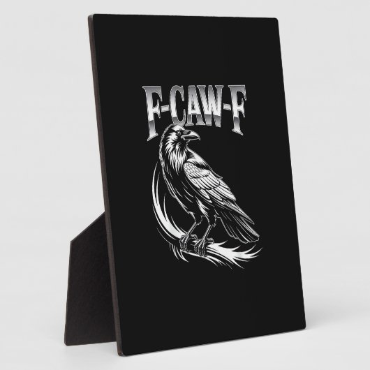 F-Caw-F Crow Womens Trendy Casual Fotoplaat (Zijkant)