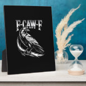 F-Caw-F Crow Womens Trendy Casual Fotoplaat (Zijkant)