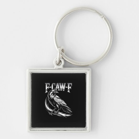 F-Caw-F Crow Womens Trendy Casual Sleutelhanger (Voorkant)