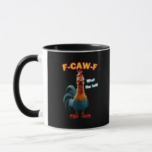 F-Caw-F De Grappige Kip Humor F-Caw-F Haan Mok