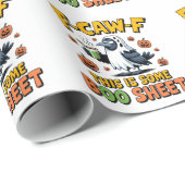 F-CAW-F Dit is een grappig boekenblad Spooky Cadeaupapier (Rol Hoek)