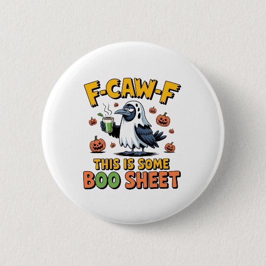 F-CAW-F Dit is een grappig boekenblad Spooky Ronde Button 5,7 Cm (Voorkant)