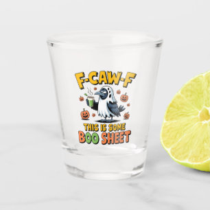 F-CAW-F Dit is een grappig boekenblad Spooky Shot Glas