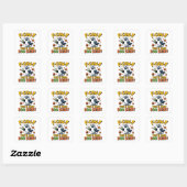 F-Caw-F Dit is wat Boe-blad Grappig Griezelig Vierkante Sticker (Vel)