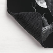 F Caw F Donkere Volle Maan Kroonvogel Raven Hallow Muismat (Hoek)