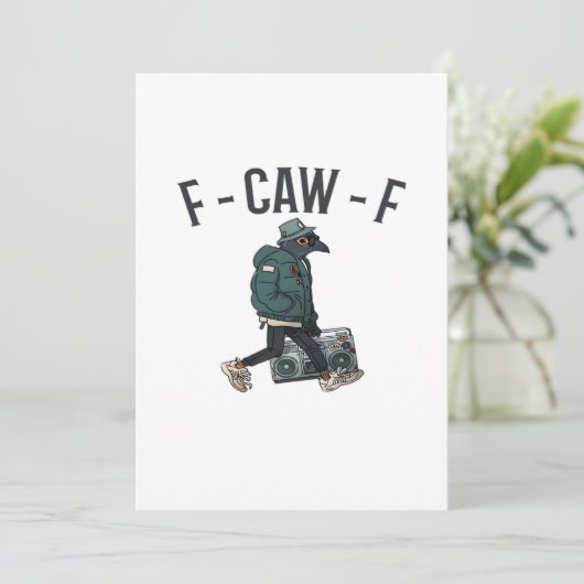 F Caw F Essential Basic Casual Style Feestdagenkaart (Staand voorkant)