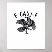 F Caw F Essential Classic Aesthetic Poster (Voorkant)