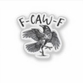 F Caw F Essential Classic Aesthetic Sticker (Voorkant)