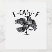 F Caw F Essential Classic Aesthetic Wijn Etiket (Enkel label)