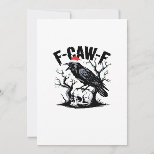 F-Caw-F Essential Funny Quote Feestdagenkaart (Voorkant)