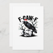 F-Caw-F Essential Funny Quote Feestdagenkaart (Voorkant / Achterkant)