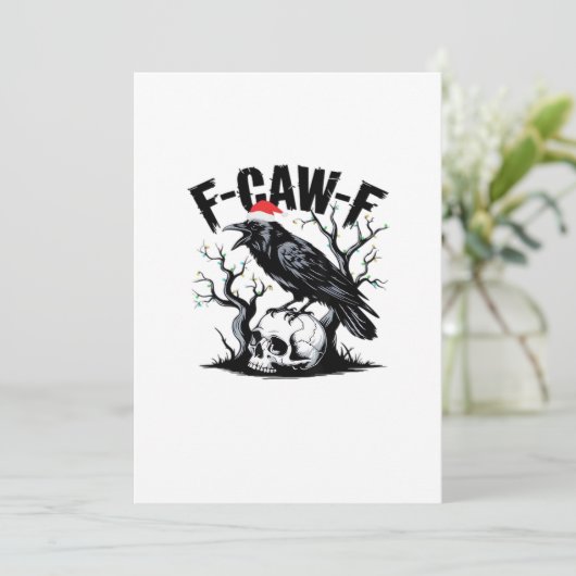 F-Caw-F Essential Funny Quote Feestdagenkaart (Staand voorkant)