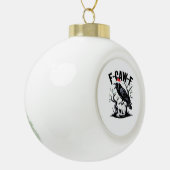 F-Caw-F Essential Funny Quote Keramische Bal Ornament (Links)