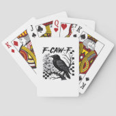 F Caw F Essential Funny Trendy Style Pokerkaarten (Achterkant)