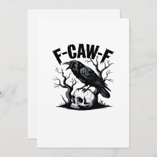 F Caw F Essential Minimal Clean Design Feestdagenkaart (Voorkant / Achterkant)