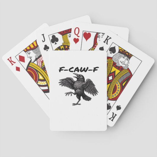 F Caw F Essential Vintage Graphic Look Pokerkaarten (Achterkant)