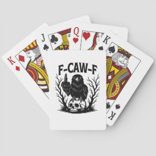 F Caw F Essentiële Coole Unieke Stijl Pokerkaarten