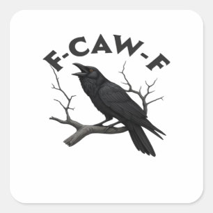 F Caw F Essentiële Creatieve Esthetiek Vierkante Sticker