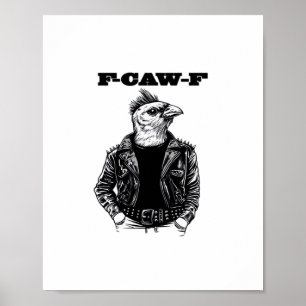 F Caw F Essentiële Esthetische Ontwerp Poster