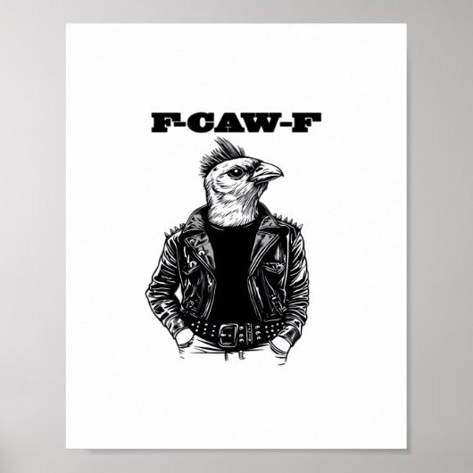 F Caw F Essentiële Esthetische Ontwerp Poster (Voorkant)