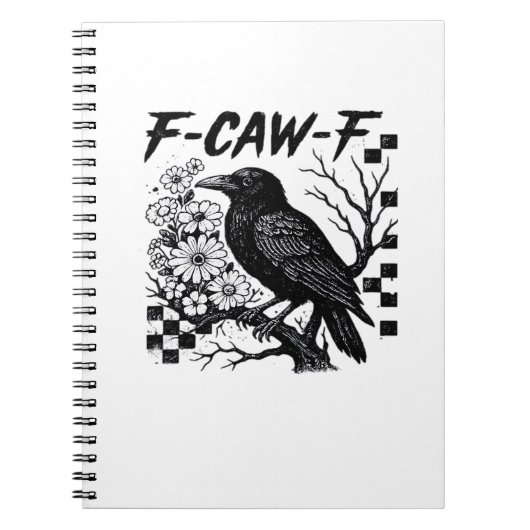 F Caw F Essentiële Grappige Modieuze Stijl Notitieboek (Voorkant)