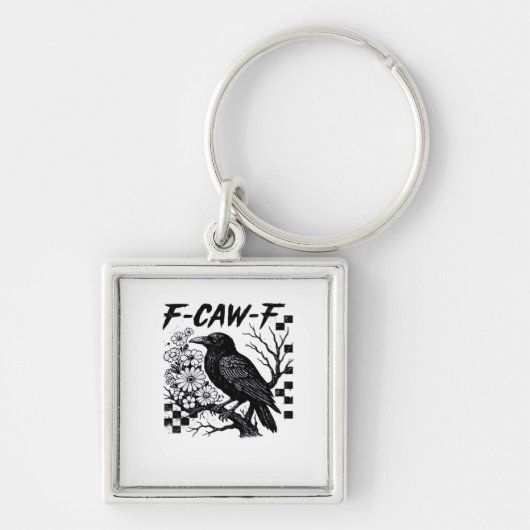 F Caw F Essentiële Grappige Modieuze Stijl Sleutelhanger (Voorkant)