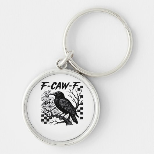 F Caw F Essentiële Grappige Modieuze Stijl Sleutelhanger (Voorkant)