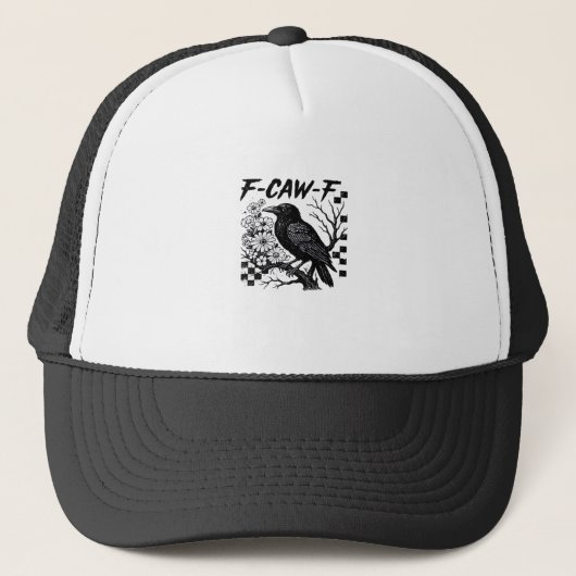 F Caw F Essentiële Grappige Modieuze Stijl Trucker Pet (Voorkant)
