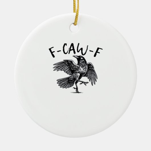 F Caw F Essentiële Klassieke Esthetiek Keramisch Ornament (Voorkant)