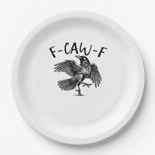 F Caw F Essentiële Klassieke Esthetiek Papieren Bordje (Voorkant)