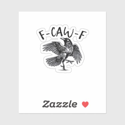 F Caw F Essentiële Klassieke Esthetiek Sticker (Vel)