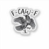 F Caw F Essentiële Klassieke Esthetiek Sticker (Voorkant)