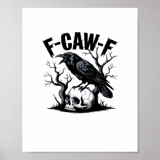 F Caw F Essentiële Minimaal Schone Ontwerp Poster (Voorkant)