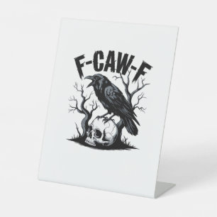 F Caw F Essentiële Minimaal Schone Ontwerp Reclamebord Met Voetstuk