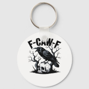 F Caw F Essentiële Minimaal Schone Ontwerp Sleutelhanger