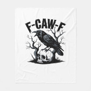F Caw F Essentiële Minimaal Schoon Design Fleece Deken