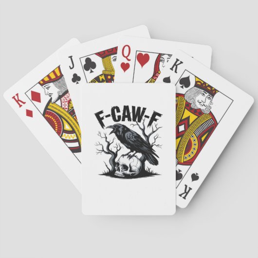 F Caw F Essentiële Minimaal Schoon Design Pokerkaarten (Achterkant)