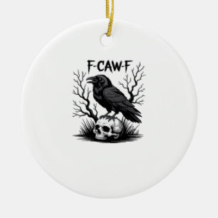 F Caw F Essentiële Vintage Coole Look Keramisch Ornament
